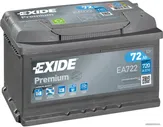 EXIDE Premium EA722 72Ah 720A батарея аккумуляторная
