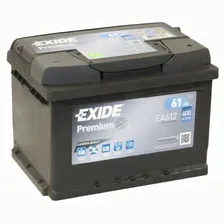 Аккумуляторная батарея Exide 61 Ач, обратная полярность Premium EA612, низкий