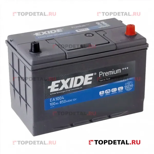 Аккумулятор 6СТ-100 EXIDE Premium о.п. пуск.ток 850 А (306х173х222) клеммы евро EA1004-0
